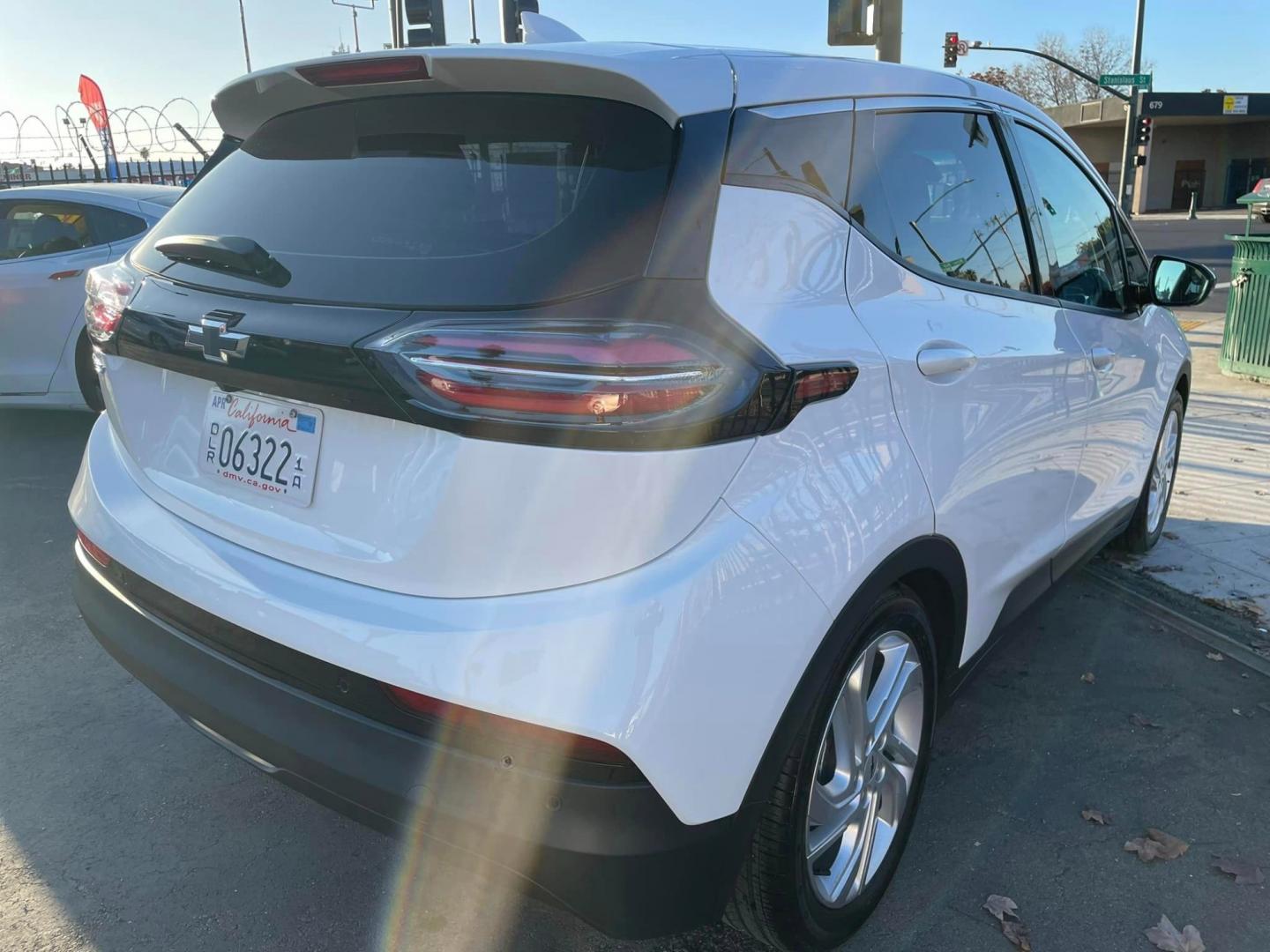 2023 WHITE /BLACK Chevrolet Bolt EV (1G1FW6S01P4) , located at 744 E Miner Ave, Stockton, CA, 95202, (209) 944-5770, 37.956863, -121.282082 - Photo#13